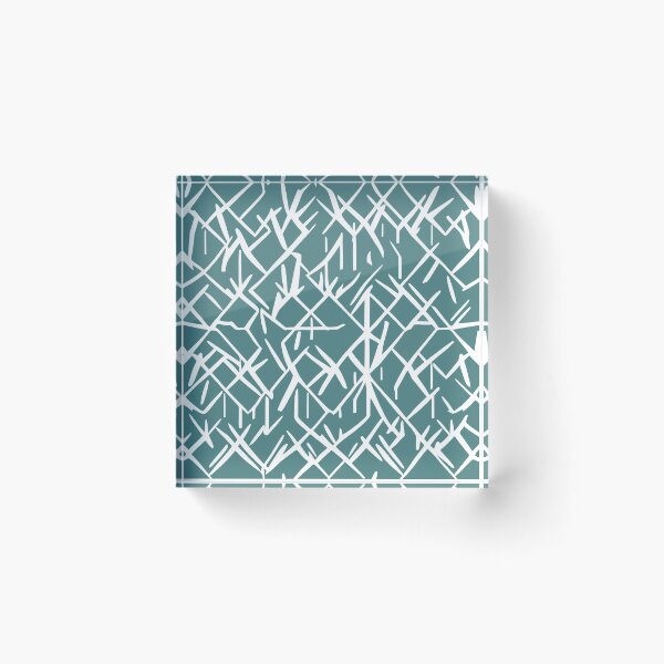 Item preview, Abstract Pattern with Green Background and White Lines designed and sold by Evolvity.
