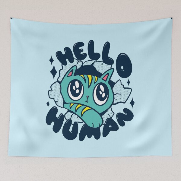 Item preview, Hello Human - Kitty designed and sold by bennetthuskers.