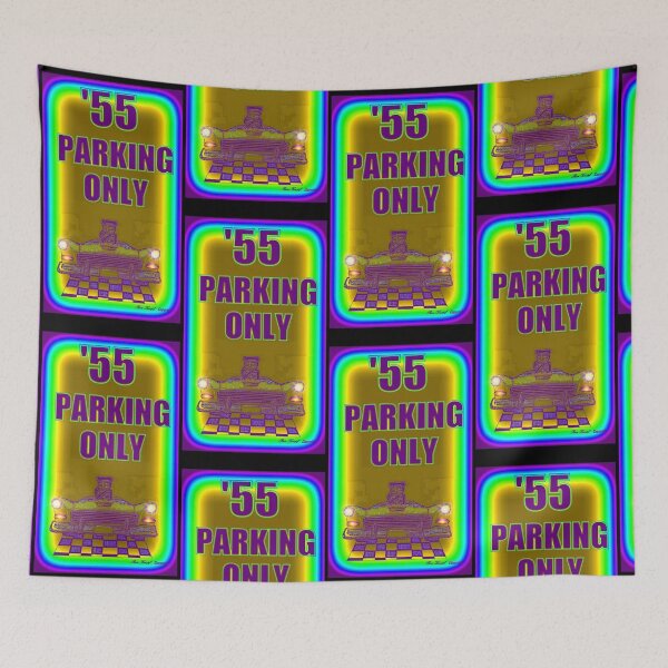 Item preview, Hot Rod Art  //  '55 PARKING ONLY designed and sold by Imagin8er.