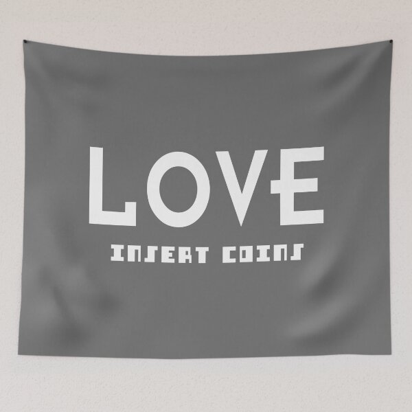 Item preview, LOVE - INSERT COINS. WHITE. designed and sold by 5hertz.