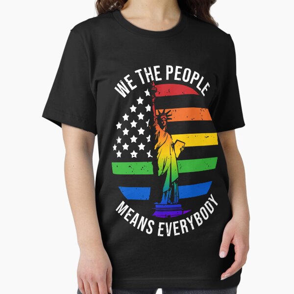 Vista previa del artículo con la obra «Nosotros, la gente, significa todos Vintage LGBT Gay», diseñado y vendido por amyotrestoy26.
