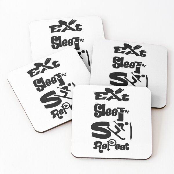 Item preview, Eat sleep ski repeat,V33.  designed and sold by Chakilogy.