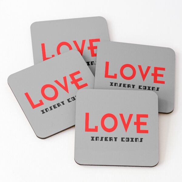 Item preview, LOVE - INSERT COINS RED/BLACK. designed and sold by 5hertz.
