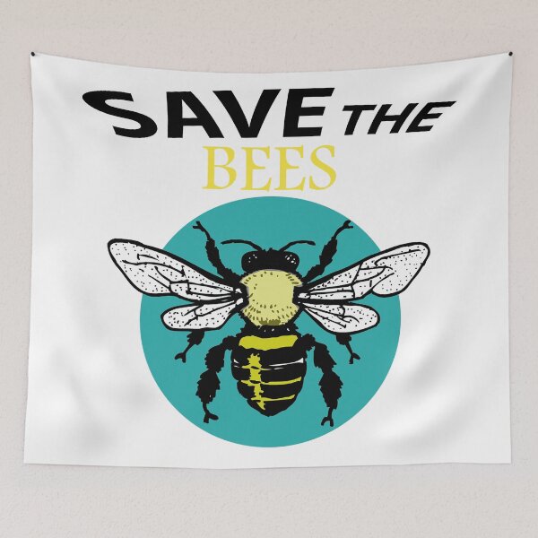 Artikelvorschau, Rette die Scheiße der Bienen, rette die Handyhüllen der Bienen, rette die Hüte der Bienen, rette den Duschvorhang der Bienen, rette den Rucksack der Bienen entworfen und verkauft von Poussyarts.