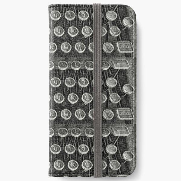 Typewriter Keys-Vintage Typewriter-Royal Typewriter-Writer Pearl S. Buck iPhone Wallet