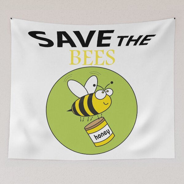 Artikelvorschau, Rette die Scheiße der Bienen, rette die Handyhüllen der Bienen, rette die Hüte der Bienen, rette den Duschvorhang der Bienen, rette den Rucksack der Bienen entworfen und verkauft von Poussyarts.