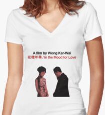 IN THE MOOD FOR LOVE // WONG KAR-WAI Women's Fitted V-Neck T-Shirt