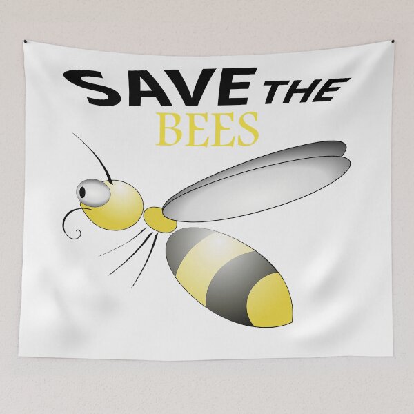 Item preview,  Save the bees shits, save the bees phone cases, save the bees hats, save the bees shower curtain, save the bees backpack  designed and sold by Poussyarts.
