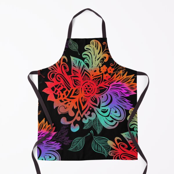 Item preview, Abstract rainbow flowers designed and sold by FGCART.