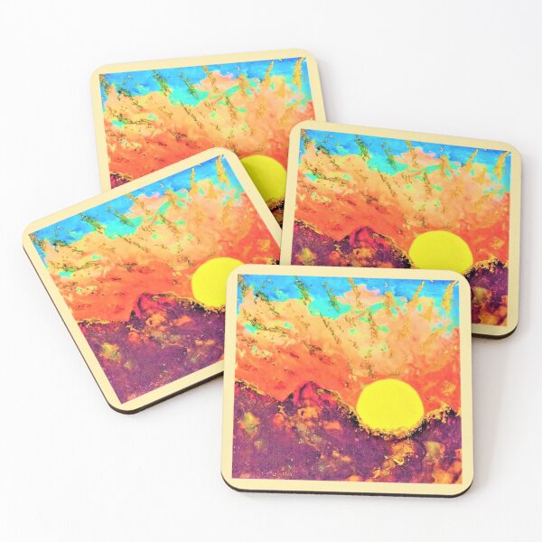 Item preview, GOLDEN SUNSET | Fun Art~Design designed and sold by CONTEMPORARY ART~DESIGN.