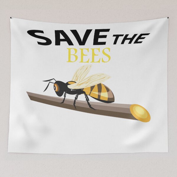 Item preview, Save the bees shits, save the bees phone cases, save the bees hats, save the bees shower curtain, save the bees backpack  designed and sold by Poussyarts.