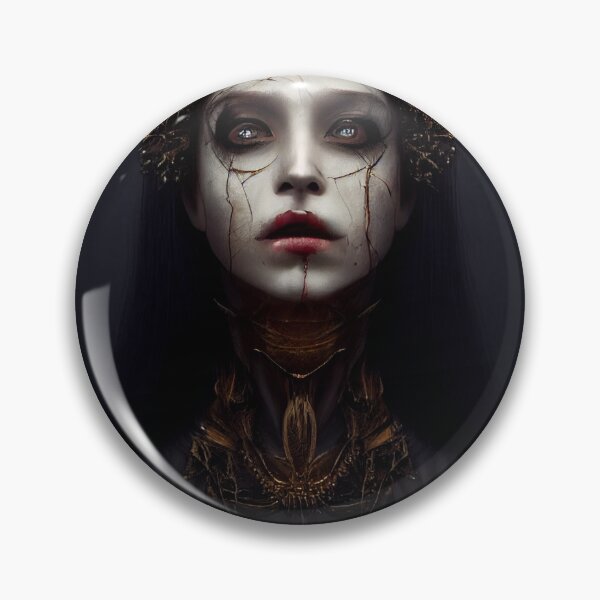 Item preview, Hermosa chica con rostro de demonio ojos negros boca abierta designed and sold by Schmeker.