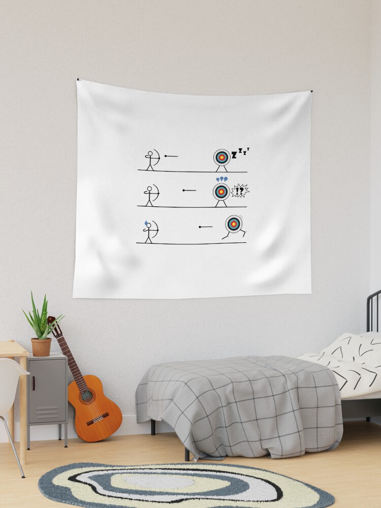 Running archery target Tapestry