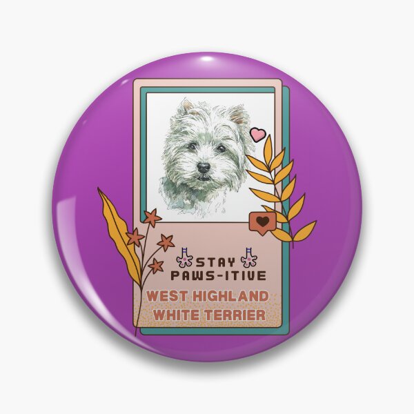 Item preview, West Highland White Terrier Watercolor Drawing Dog Breed | Stay Paws-itive Dog Series -24 designed and sold by PetinHeart.