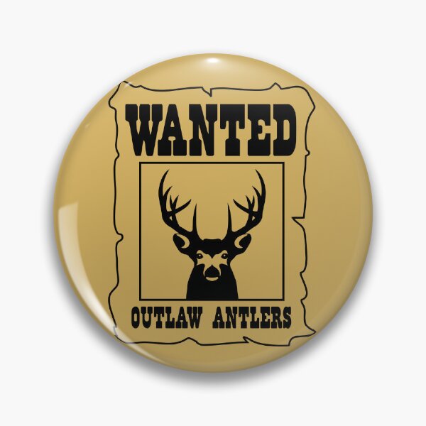 Item preview, Wanted Outlaw Antlers Black designed and sold by cayennecrazy.