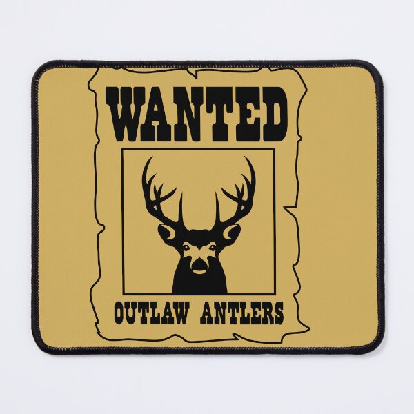 Item preview, Wanted Outlaw Antlers Black designed and sold by cayennecrazy.