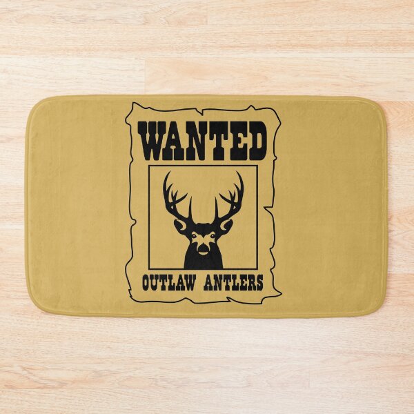Item preview, Wanted Outlaw Antlers Black designed and sold by cayennecrazy.
