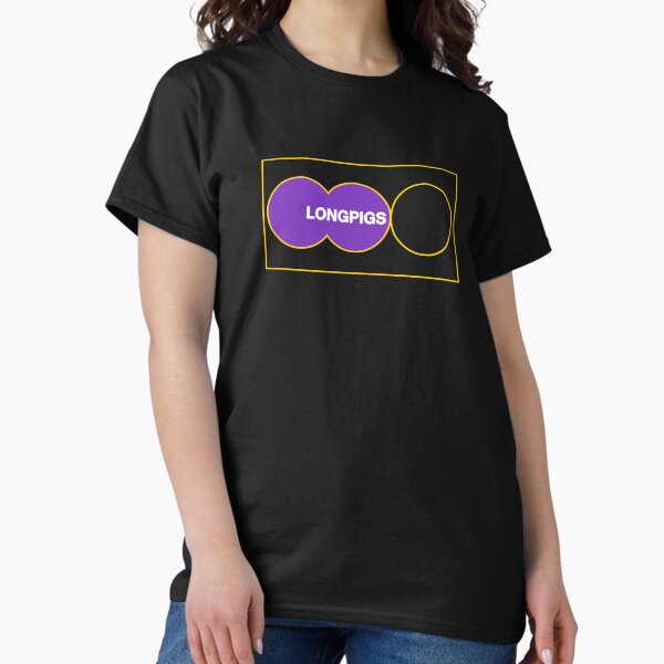 Vista previa del artículo con la obra «Longpigs, A menudo sale el sol, Casa rodante, Ella dijo, Una y otra vez, Lost Myself, Vintage, Britpop», diseñado y vendido por ElasticaShirts.