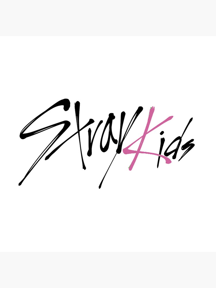 Stray Kids Black and Pink Maxident Logo