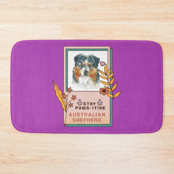 Item preview, Australian Shepherd Watercolor Drawing Dog Breed | Stay Paws-itive Dog Series -40 designed and sold by PetinHeart.