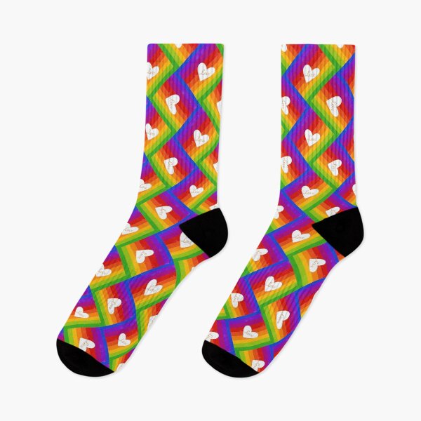 Item preview, Rainbow Hearts Pattern designed and sold by JaselviiStudio.