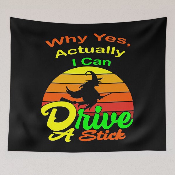 Item preview, Why Yes, I can Drive A Stick? Cauldrons and witches Brew Gif designed and sold by Nouri King.