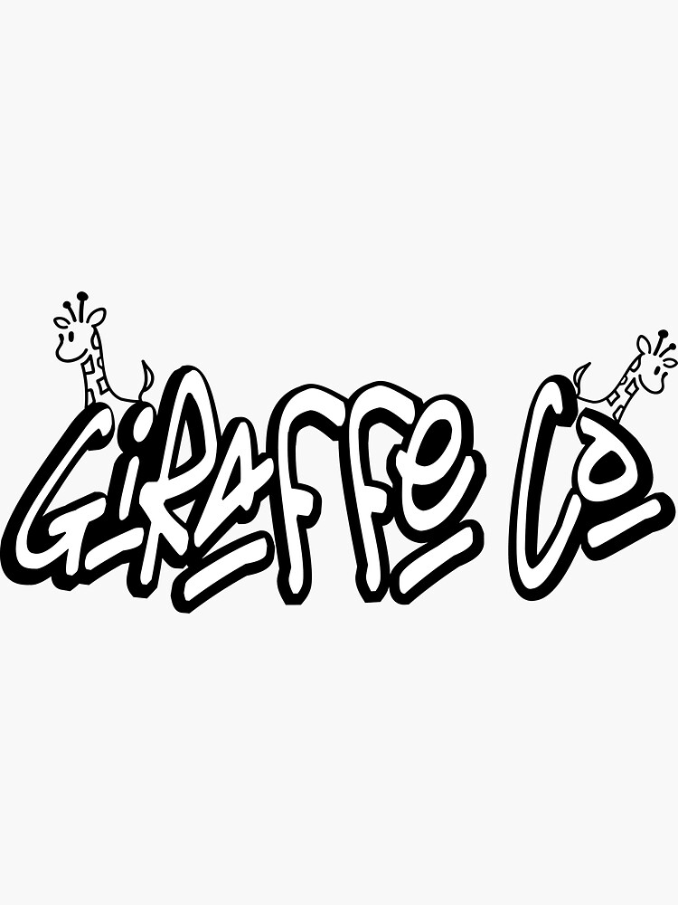 "Giraffe Company Official Logo" Sticker for Sale by