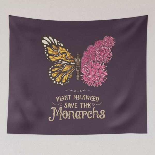 Item preview, Save The Monarch Butterfly Plant Milkweed Vintage Art designed and sold by MrEddie10.
