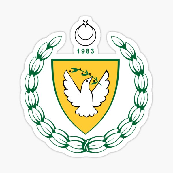 Northern Cyprus Coat of Arms Sticker
