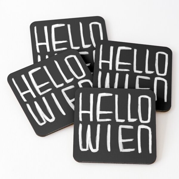 Item preview, Funny Pun, Hello Wien Typography, Hell-o Wien, Vienna Halloween designed and sold by badlydrawnbabe.