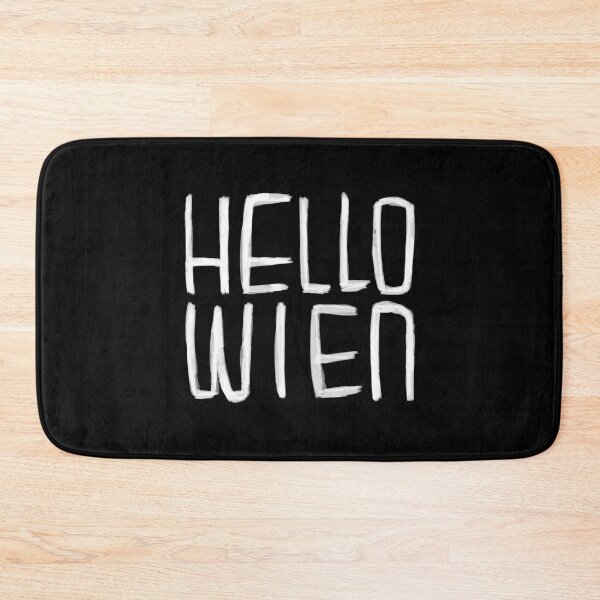 Item preview, Funny Pun, Hello Wien Typography, Hell-o Wien, Vienna Halloween designed and sold by badlydrawnbabe.