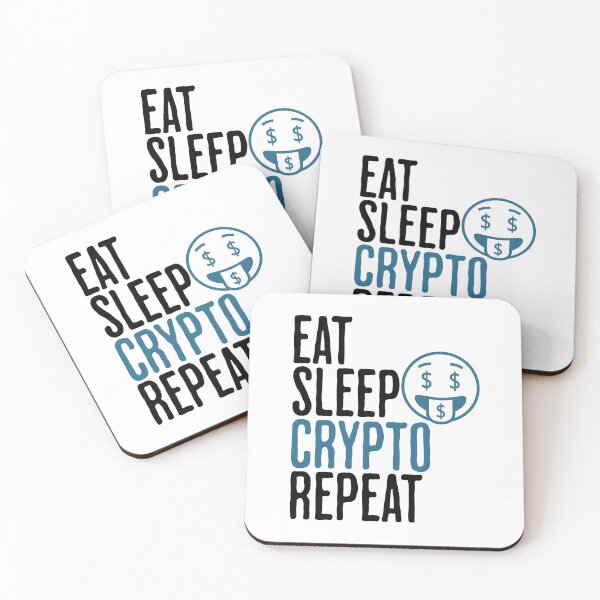 Item preview, Eat Sleep Crypto Repeat - Cita divertida sobre comercio de criptomonedas designed and sold by AlanPhotoArt.