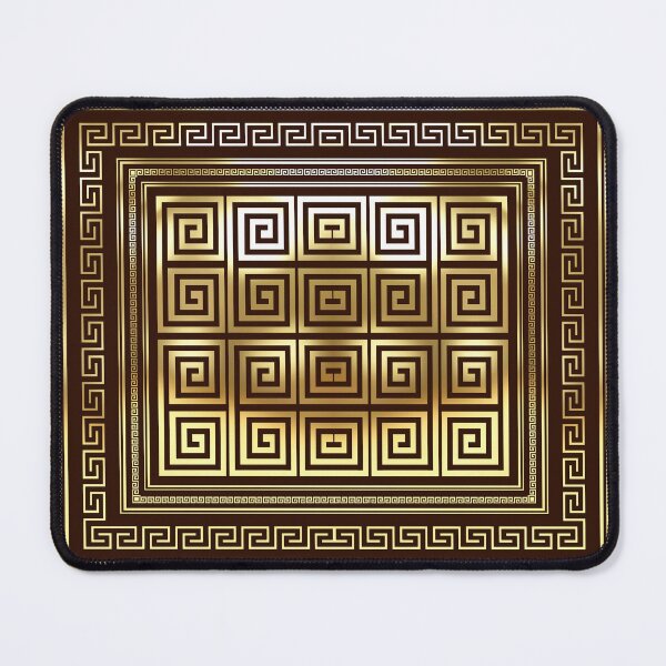 Item preview, Greek Keys Gold Maroon designed and sold by Yiorgos Designs.