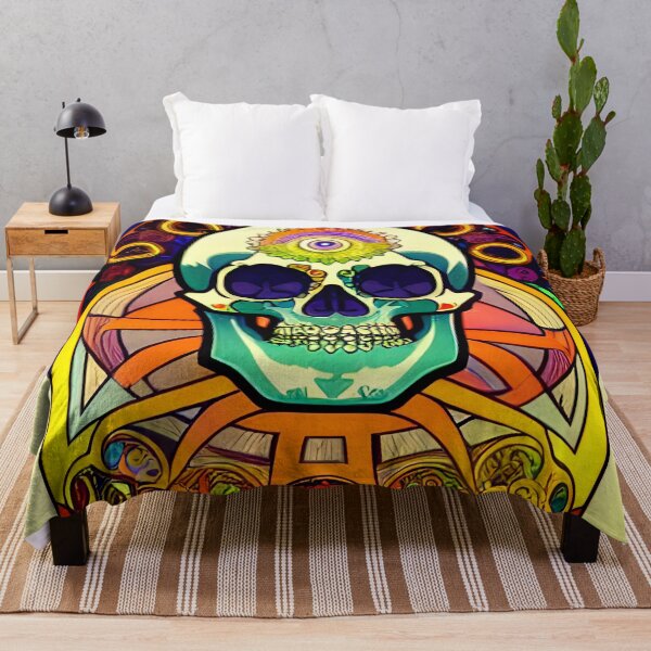 Item preview, Psychedelic Skull designed and sold by skillunused.