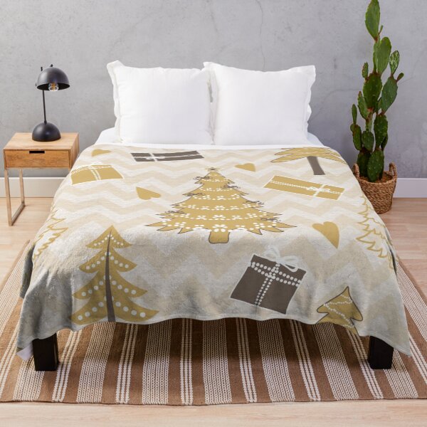 Item preview, Christmas trees and gifts - Cheer Throw Blanket designed and sold by ArtiseGraphics.