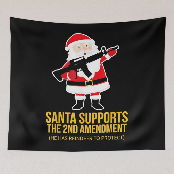 Item preview, Santa Gun 2nd Amendment Christmas designed and sold by womhforney.