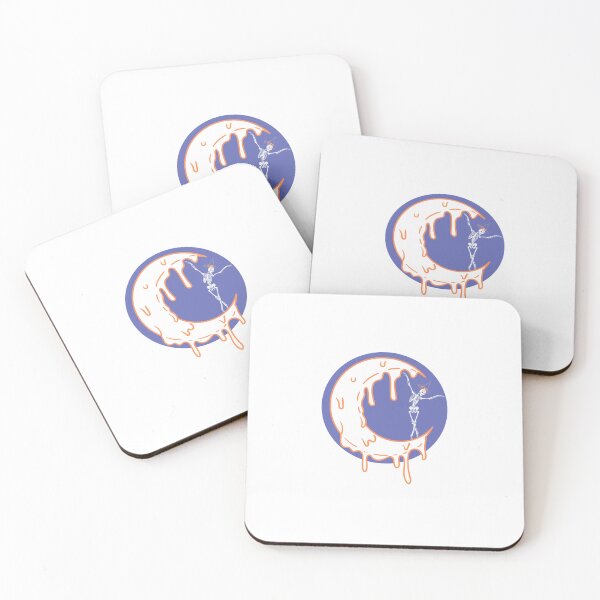 Item preview, Skeleton Moon halloween sticker designed and sold by KarlieCreative.