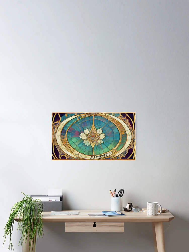 Thumbnail 2 von 3, Poster, Astrological Mandalas designt und verkauft von ThinkFun! Design.