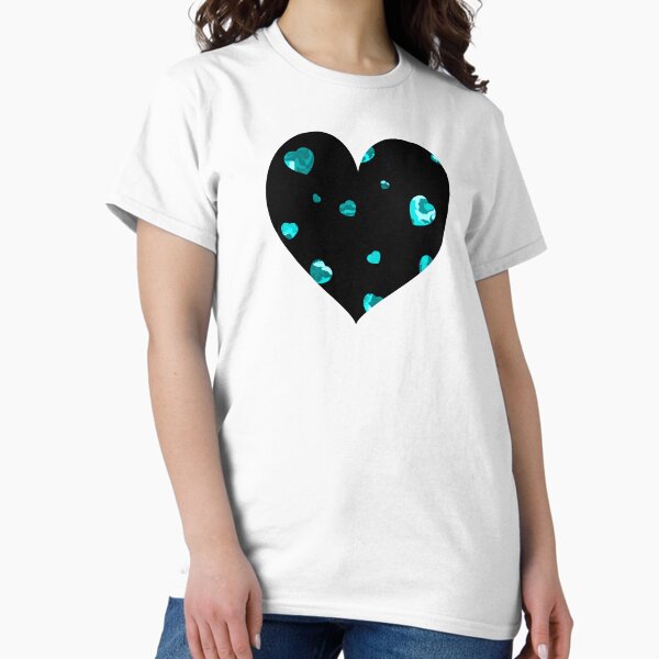 Item preview, Chaotic Hearts, Dapple Series - Light Blue designed and sold by StephOBrien.