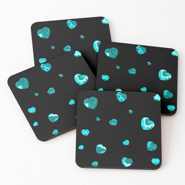 Item preview, Chaotic Hearts, Dapple Series - Light Blue designed and sold by StephOBrien.