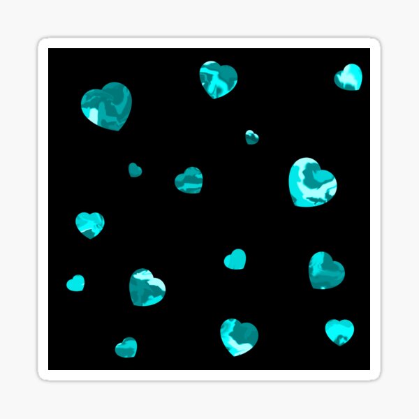Item preview, Chaotic Hearts, Dapple Series - Light Blue designed and sold by StephOBrien.