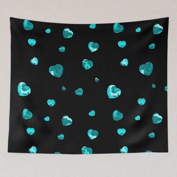 Item preview, Chaotic Hearts, Dapple Series - Light Blue designed and sold by StephOBrien.