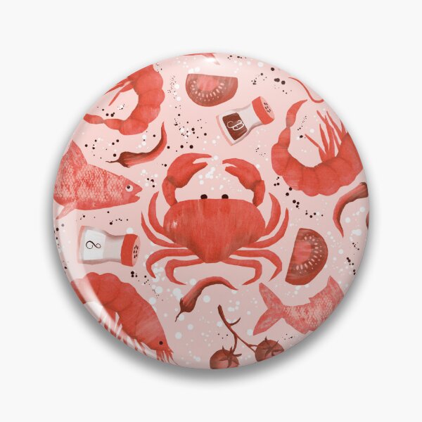 Item preview, Seafood Spectacular red pink designed and sold by Veata.