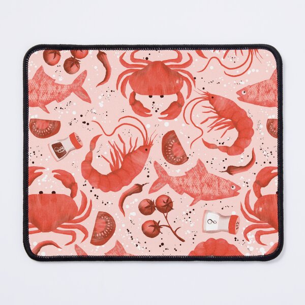 Item preview, Seafood Spectacular red pink designed and sold by Veata.
