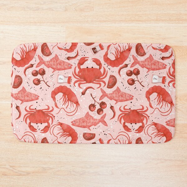 Item preview, Seafood Spectacular red pink designed and sold by Veata.