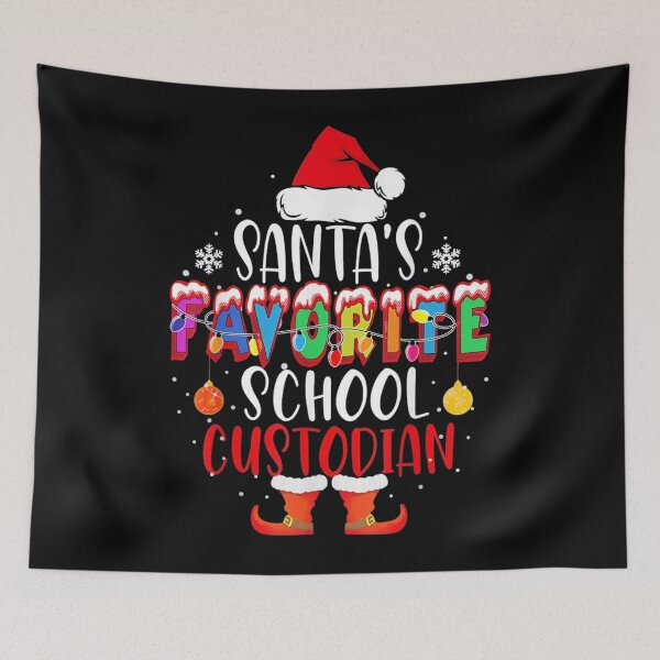 Item preview, Santa's Favorite School Custodian designed and sold by juansherold.
