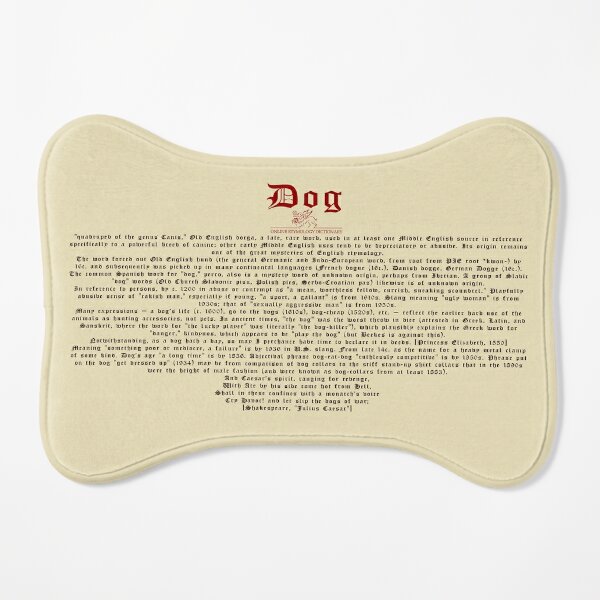 Dog Etymology Dog Bed - Etymonline Online Etymology Dictionary Dog Mat