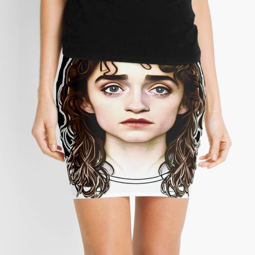 Item preview, Portrait of Natalia Dyer as Nancy Wheeler designed and sold by RebelPurpleGirl.
