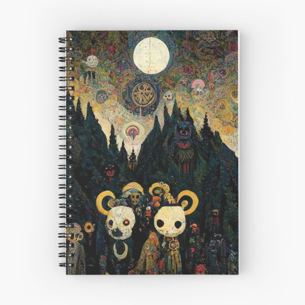 Item preview, Teddy Bear Cult Midnight Moonlight Mountain Ritual Site under the Abstract night Stars designed and sold by MysticAlgorithm.