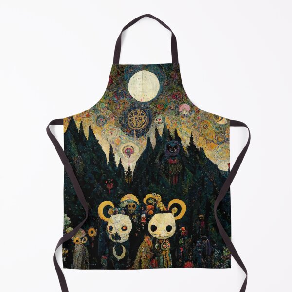Item preview, Teddy Bear Cult Midnight Moonlight Mountain Ritual Site under the Abstract night Stars designed and sold by MysticAlgorithm.